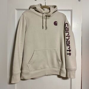 Women’s Carhartt light tan and purple size L